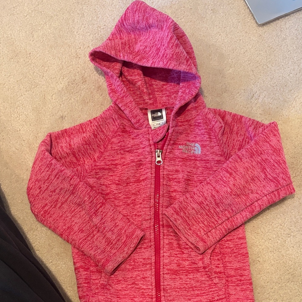 The North Face Kids Fuchsia Zip-Up Hoodie